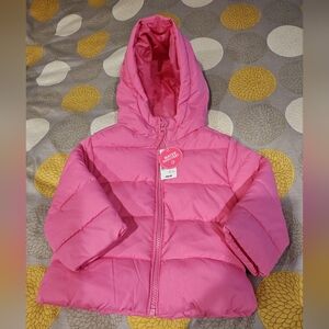 18-24mo Pink Hooded Puffer Jacket